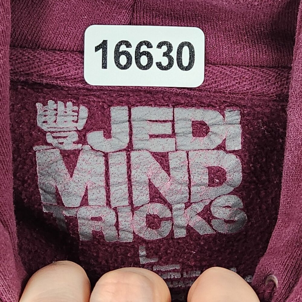 Jedi Mind Tricks Sweater Mens Large Burgundy Est 1996 Hip Hop Hoodie Pullover - Picture 9 of 14